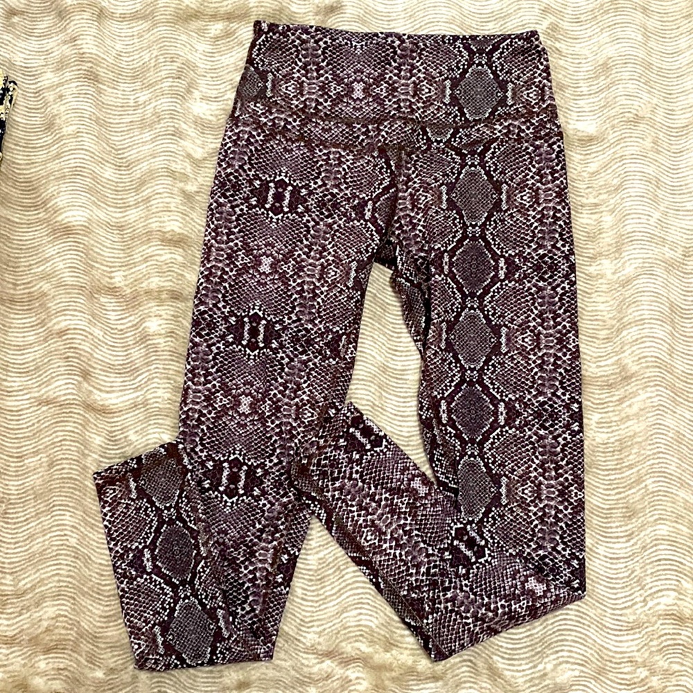 Varley Snakeskin Print Leggings